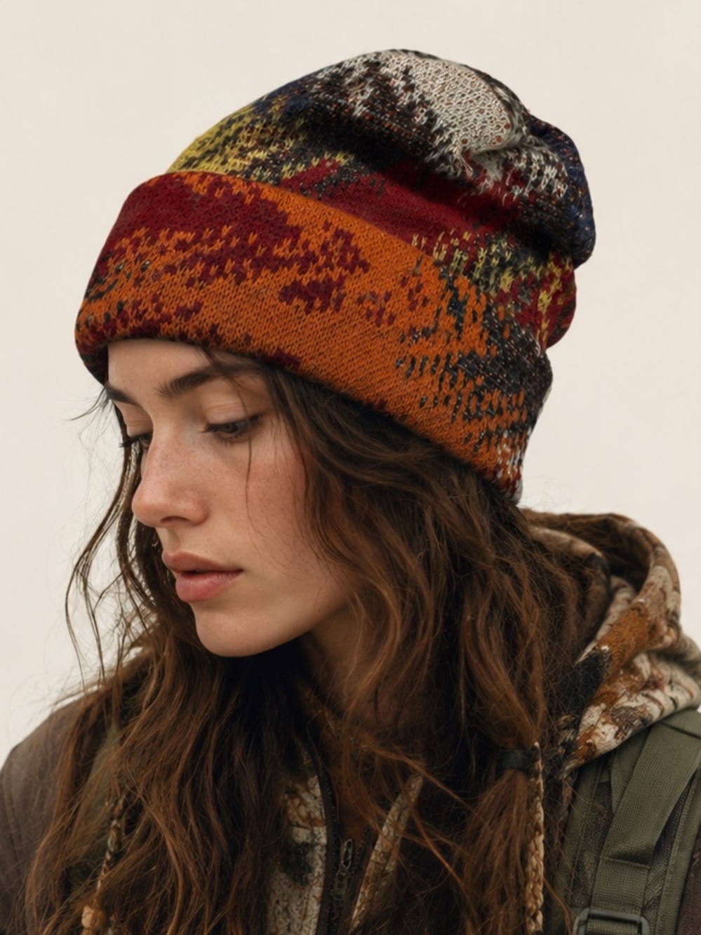 Missoni Multicolor Unisex Autumnal Earthy Gorpcore Fairycore Beanie One Size
